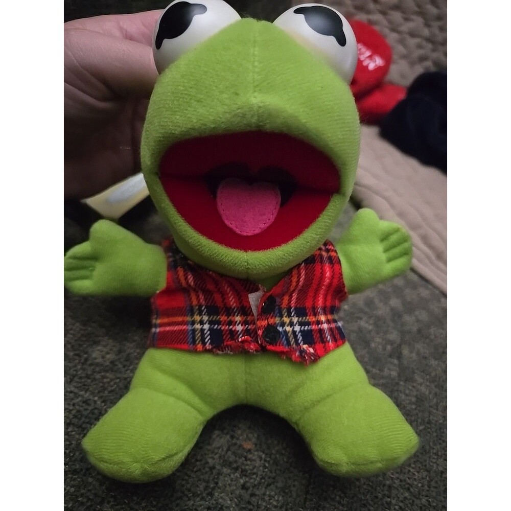 Jim Henson Kermit The Frog Baby Plush 8" Vintage 1987 The Muppets